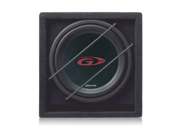 Alpine SBG-1224BR basskasse 2ohm 12" TypeG, 800W, 28-200Hz, Plexi, 2ohm 